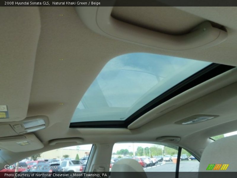 Natural Khaki Green / Beige 2008 Hyundai Sonata GLS