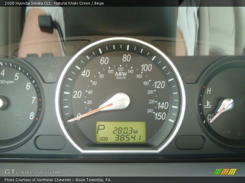 Natural Khaki Green / Beige 2008 Hyundai Sonata GLS
