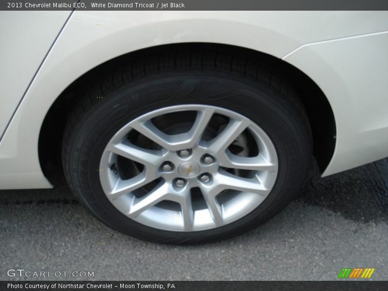 White Diamond Tricoat / Jet Black 2013 Chevrolet Malibu ECO