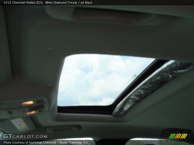 White Diamond Tricoat / Jet Black 2013 Chevrolet Malibu ECO