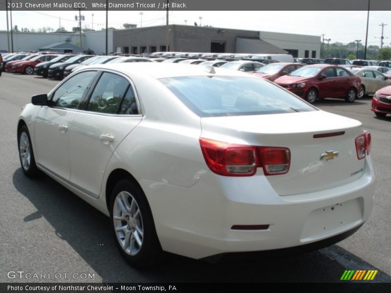 White Diamond Tricoat / Jet Black 2013 Chevrolet Malibu ECO