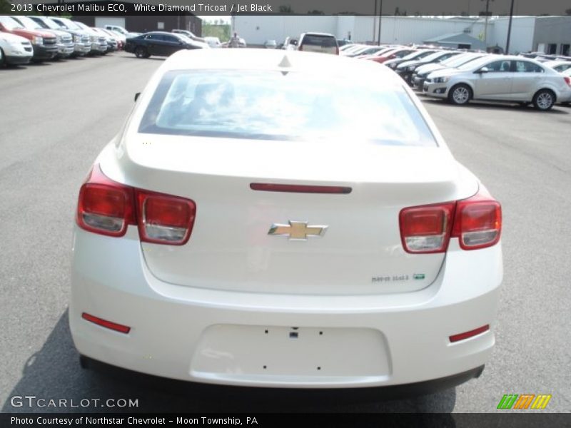 White Diamond Tricoat / Jet Black 2013 Chevrolet Malibu ECO