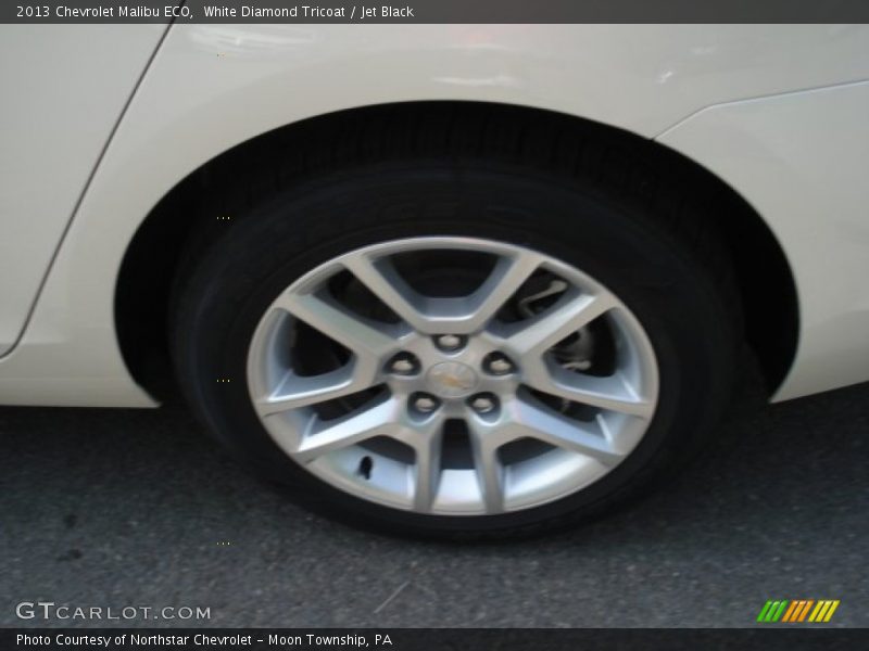 White Diamond Tricoat / Jet Black 2013 Chevrolet Malibu ECO