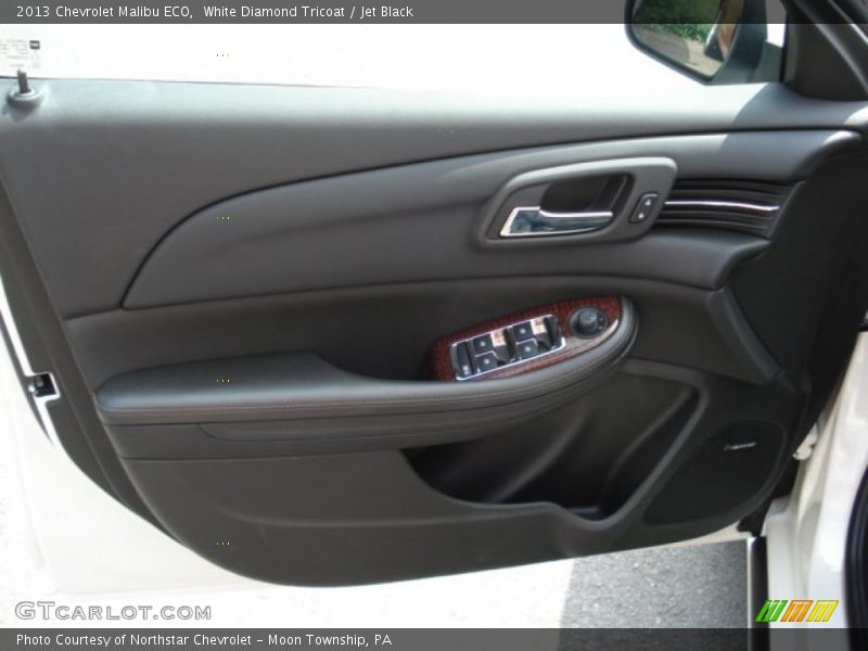 White Diamond Tricoat / Jet Black 2013 Chevrolet Malibu ECO