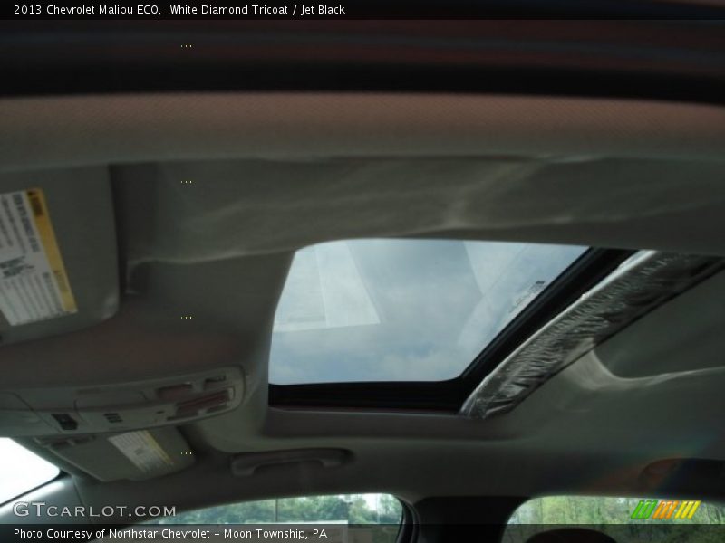 White Diamond Tricoat / Jet Black 2013 Chevrolet Malibu ECO