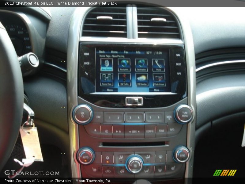 White Diamond Tricoat / Jet Black 2013 Chevrolet Malibu ECO