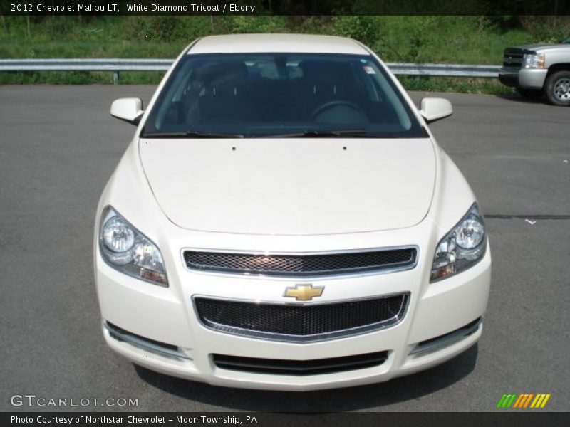 White Diamond Tricoat / Ebony 2012 Chevrolet Malibu LT