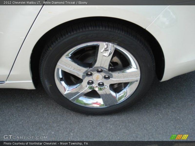 White Diamond Tricoat / Ebony 2012 Chevrolet Malibu LT