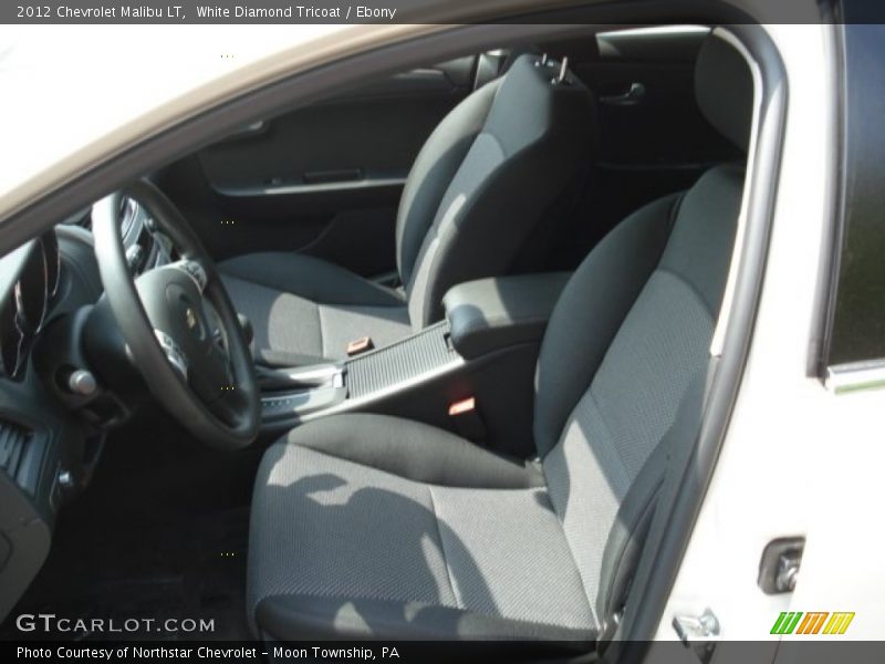 White Diamond Tricoat / Ebony 2012 Chevrolet Malibu LT