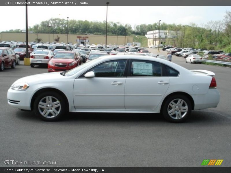 Summit White / Ebony 2012 Chevrolet Impala LT