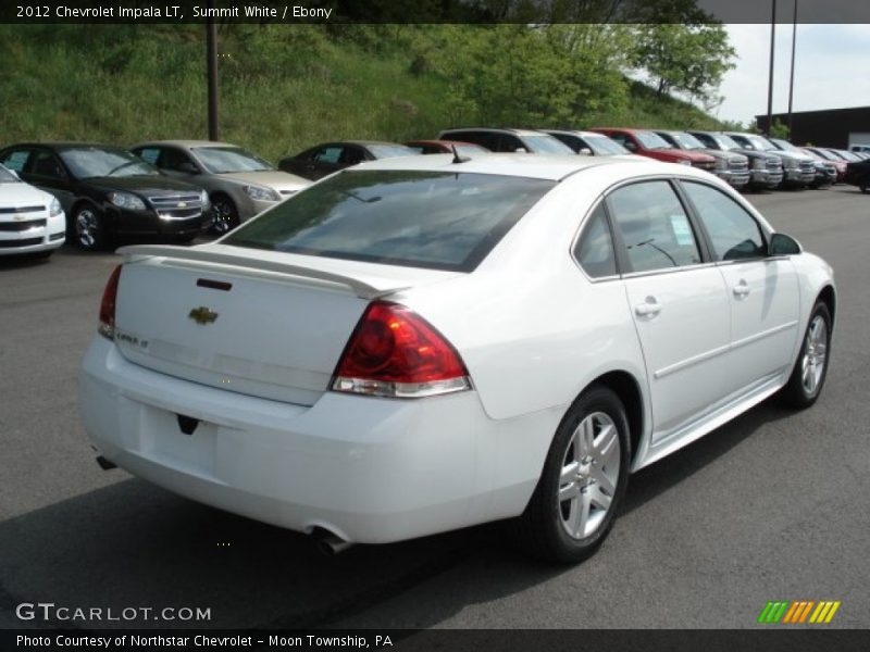 Summit White / Ebony 2012 Chevrolet Impala LT
