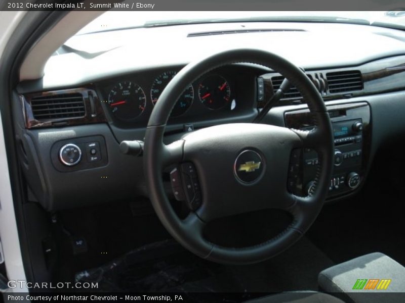Summit White / Ebony 2012 Chevrolet Impala LT