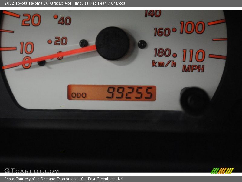 Impulse Red Pearl / Charcoal 2002 Toyota Tacoma V6 Xtracab 4x4