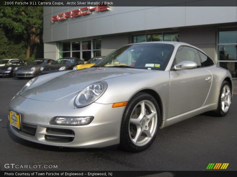 Arctic Silver Metallic / Black 2006 Porsche 911 Carrera Coupe