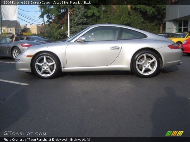 Arctic Silver Metallic / Black 2006 Porsche 911 Carrera Coupe