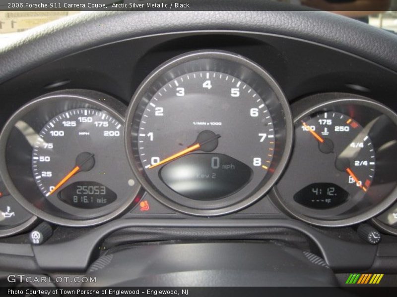 Arctic Silver Metallic / Black 2006 Porsche 911 Carrera Coupe