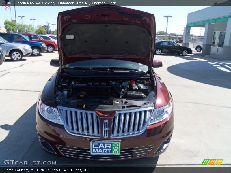 Cinnamon Metallic / Charcoal Black 2009 Lincoln MKS AWD Sedan