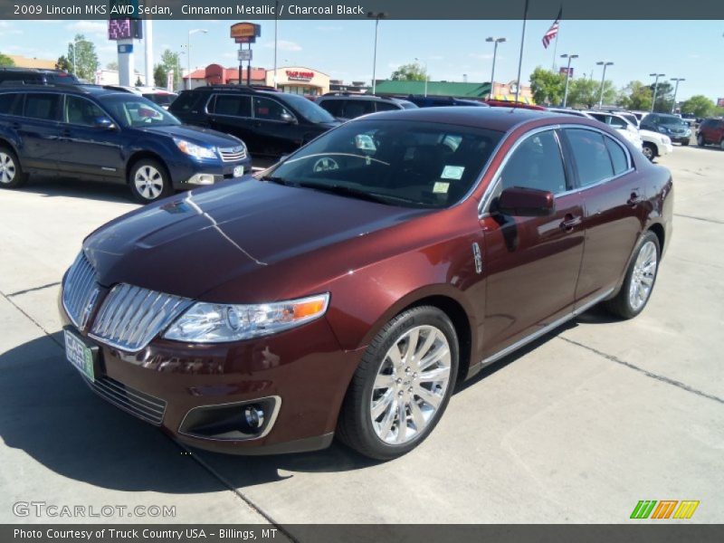 Cinnamon Metallic / Charcoal Black 2009 Lincoln MKS AWD Sedan