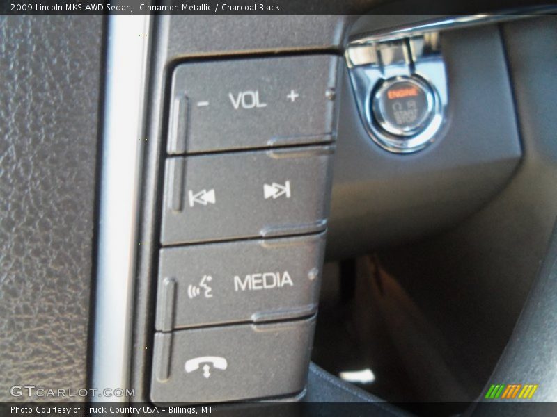 Cinnamon Metallic / Charcoal Black 2009 Lincoln MKS AWD Sedan