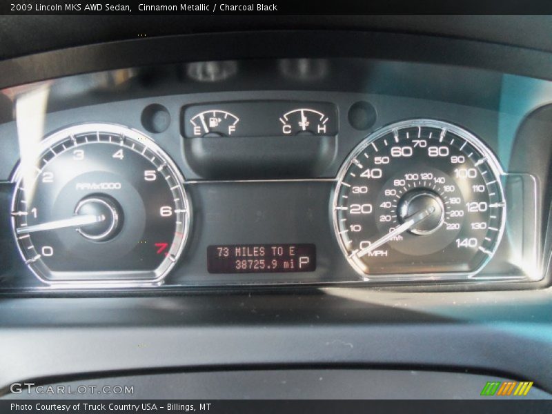 Cinnamon Metallic / Charcoal Black 2009 Lincoln MKS AWD Sedan