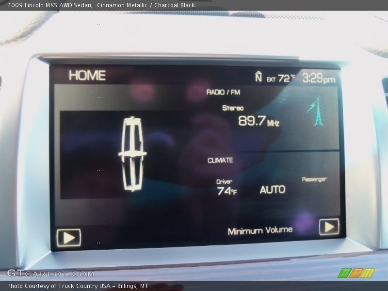 Cinnamon Metallic / Charcoal Black 2009 Lincoln MKS AWD Sedan