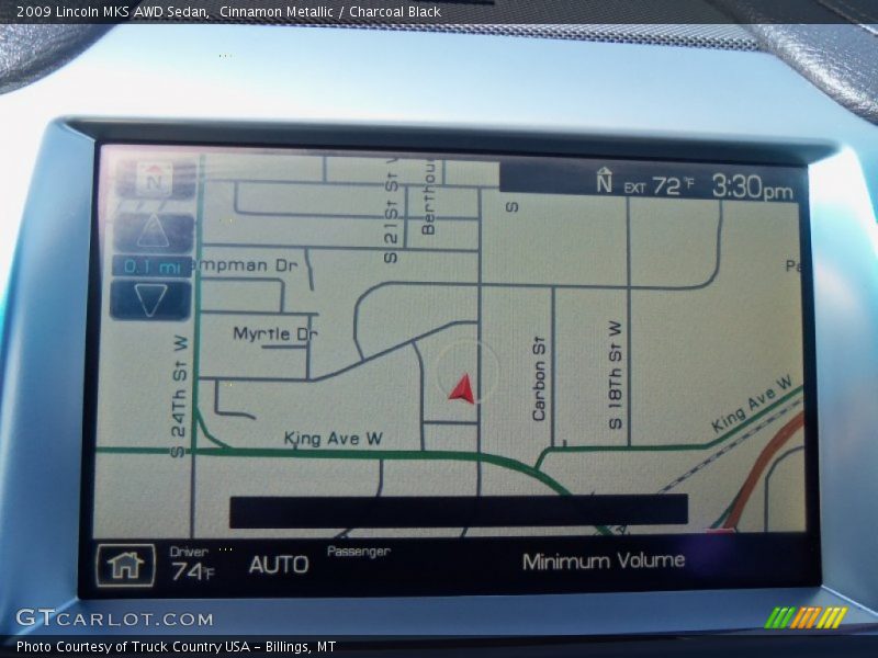 Cinnamon Metallic / Charcoal Black 2009 Lincoln MKS AWD Sedan