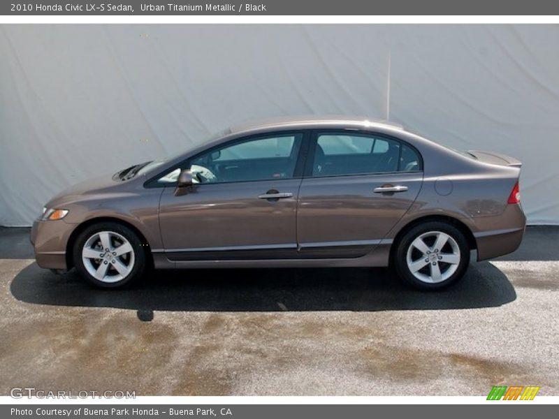 Urban Titanium Metallic / Black 2010 Honda Civic LX-S Sedan