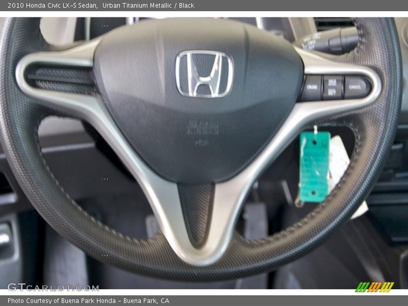Urban Titanium Metallic / Black 2010 Honda Civic LX-S Sedan