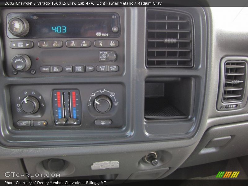 Light Pewter Metallic / Medium Gray 2003 Chevrolet Silverado 1500 LS Crew Cab 4x4