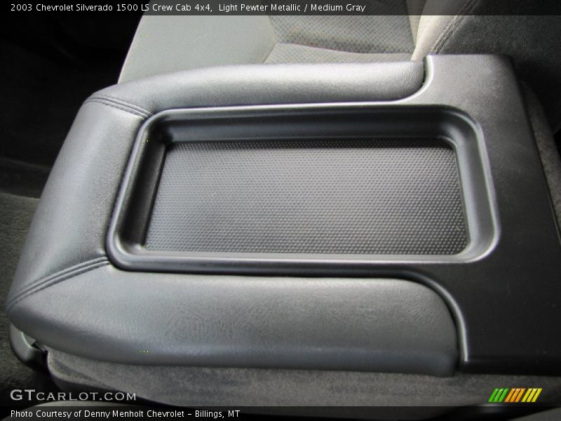 Light Pewter Metallic / Medium Gray 2003 Chevrolet Silverado 1500 LS Crew Cab 4x4