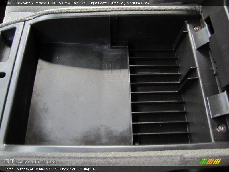 Light Pewter Metallic / Medium Gray 2003 Chevrolet Silverado 1500 LS Crew Cab 4x4