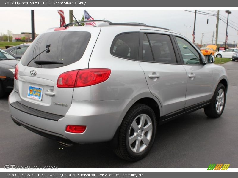 Bright Silver / Gray 2007 Hyundai Santa Fe SE