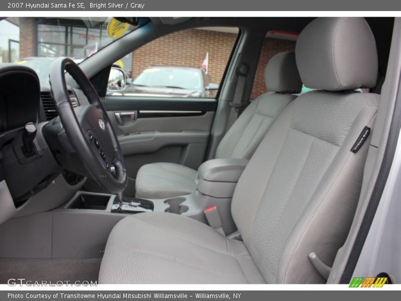 Bright Silver / Gray 2007 Hyundai Santa Fe SE