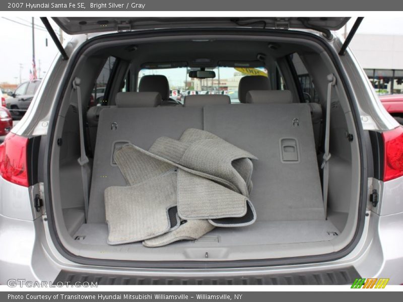 Bright Silver / Gray 2007 Hyundai Santa Fe SE