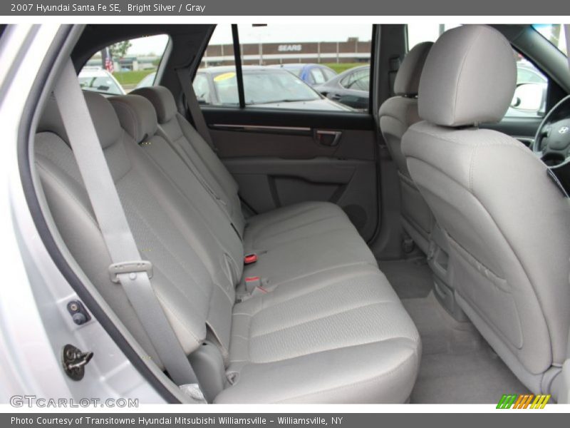 Bright Silver / Gray 2007 Hyundai Santa Fe SE