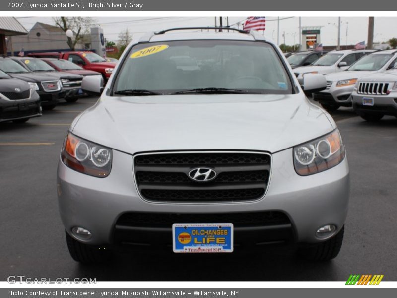 Bright Silver / Gray 2007 Hyundai Santa Fe SE