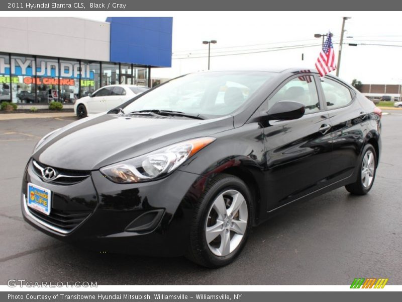 Black / Gray 2011 Hyundai Elantra GLS