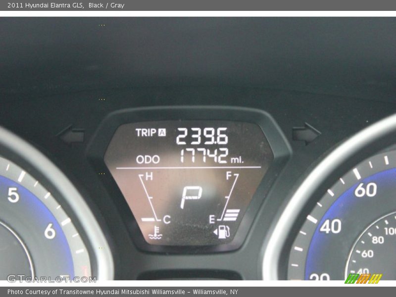 Black / Gray 2011 Hyundai Elantra GLS
