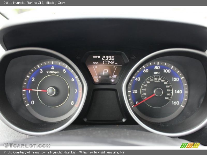 Black / Gray 2011 Hyundai Elantra GLS