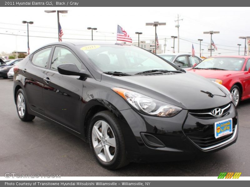 Black / Gray 2011 Hyundai Elantra GLS