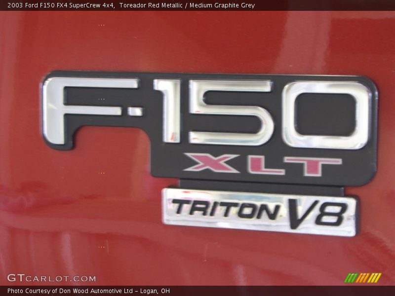 Toreador Red Metallic / Medium Graphite Grey 2003 Ford F150 FX4 SuperCrew 4x4