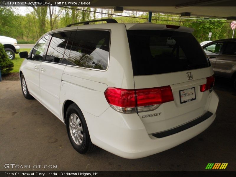 Taffeta White / Beige 2010 Honda Odyssey EX-L