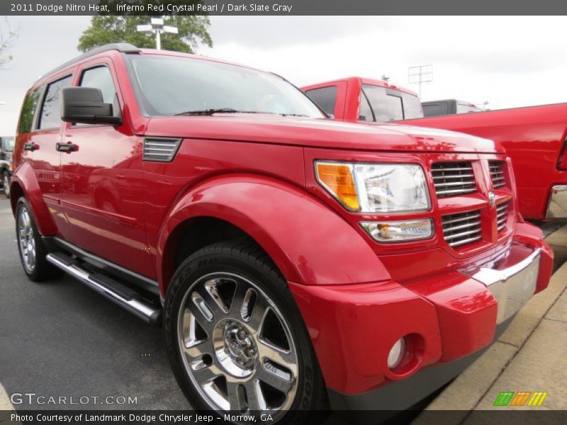 Inferno Red Crystal Pearl / Dark Slate Gray 2011 Dodge Nitro Heat