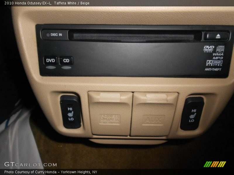 Taffeta White / Beige 2010 Honda Odyssey EX-L