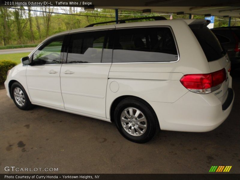 Taffeta White / Beige 2010 Honda Odyssey EX-L