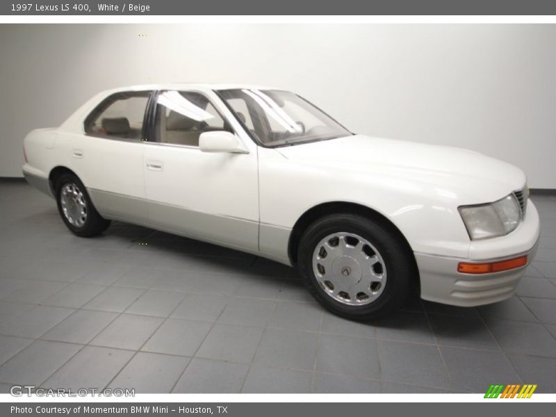 White / Beige 1997 Lexus LS 400