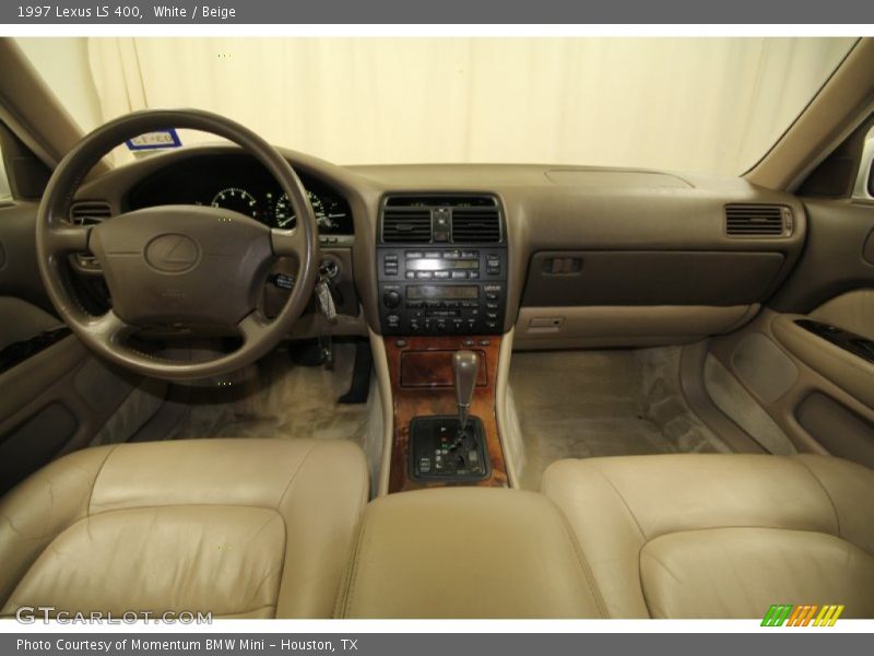 White / Beige 1997 Lexus LS 400