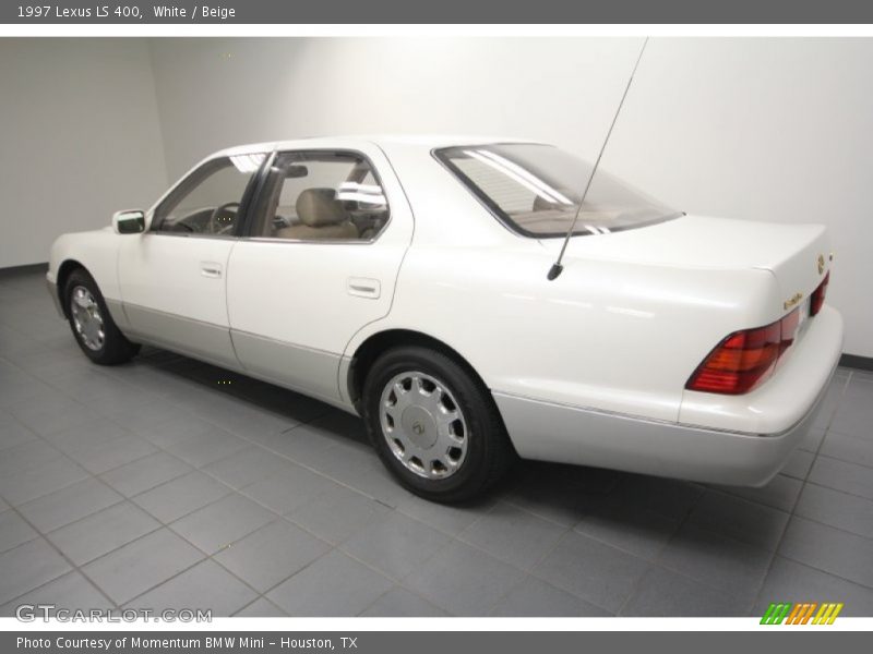 White / Beige 1997 Lexus LS 400