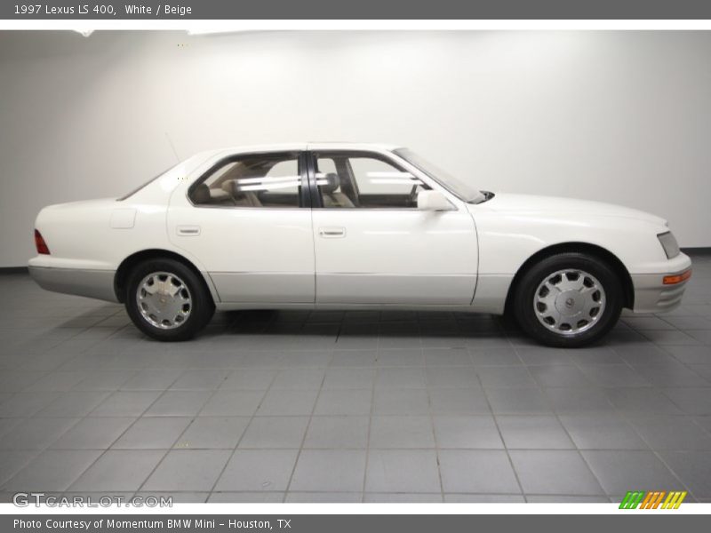 White / Beige 1997 Lexus LS 400