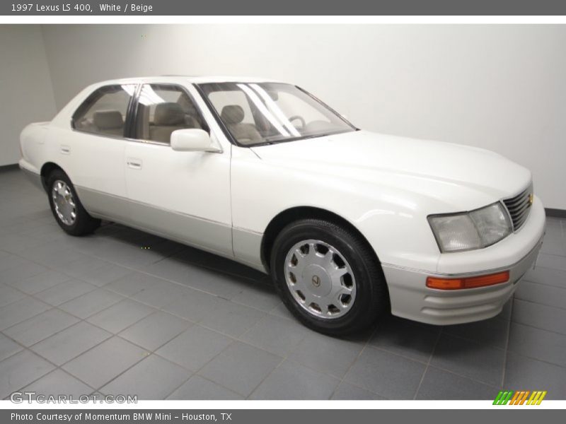 White / Beige 1997 Lexus LS 400